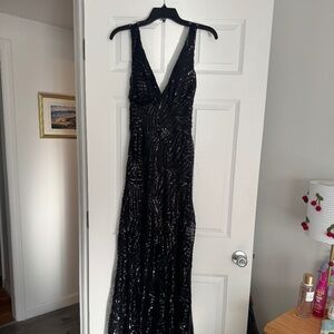 Black Sequin Dress